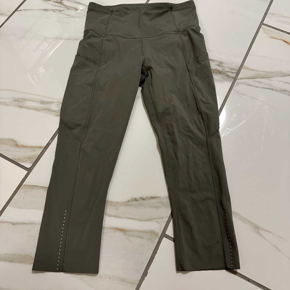 lululemon athletica Olive Green Leggings